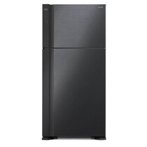 HITACHI 2 DOORS 550L INVERTER FRIDGE - GLASS BLACK (R-V710P7M-1 BBK)